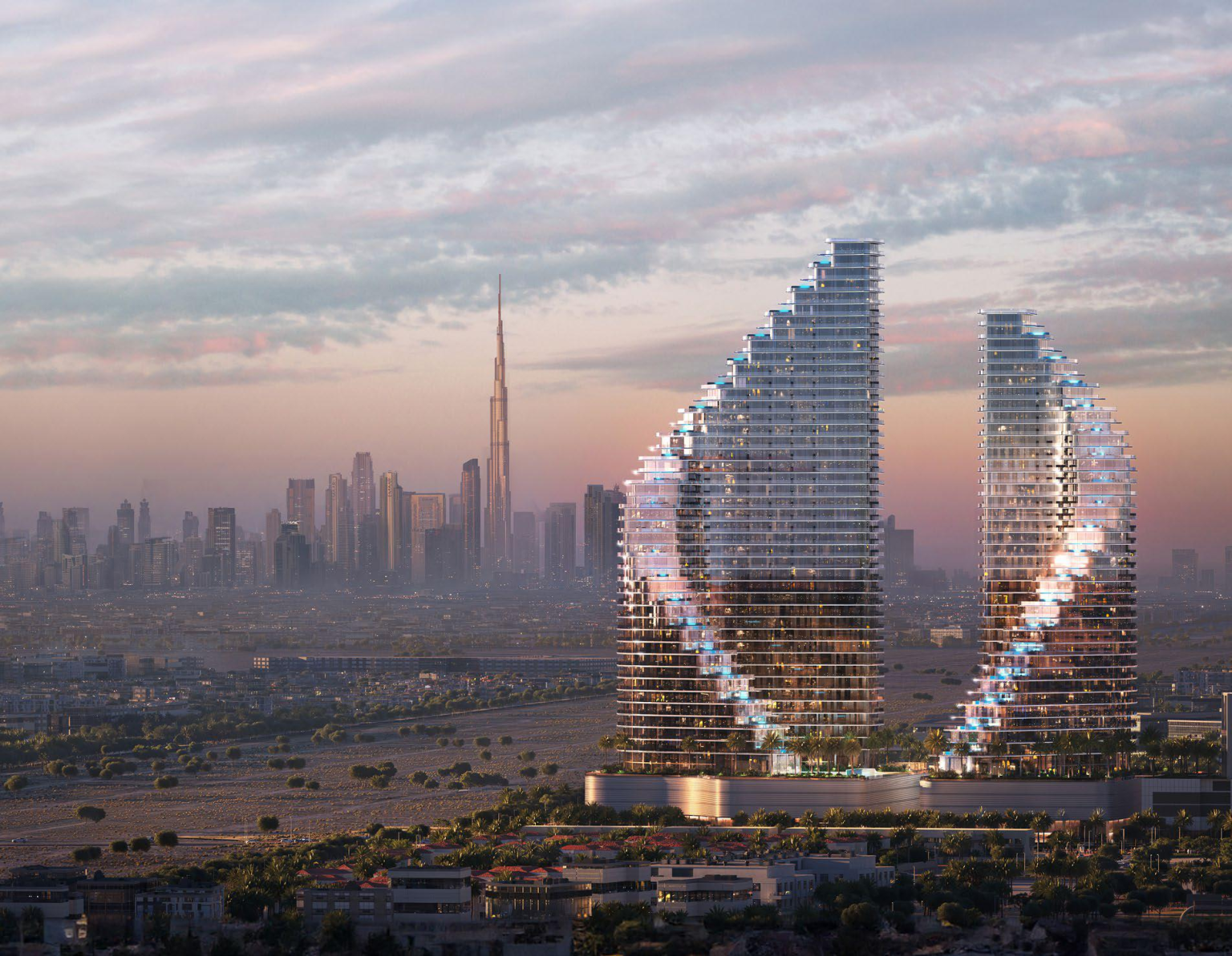 Dubai luxury real estate skyline